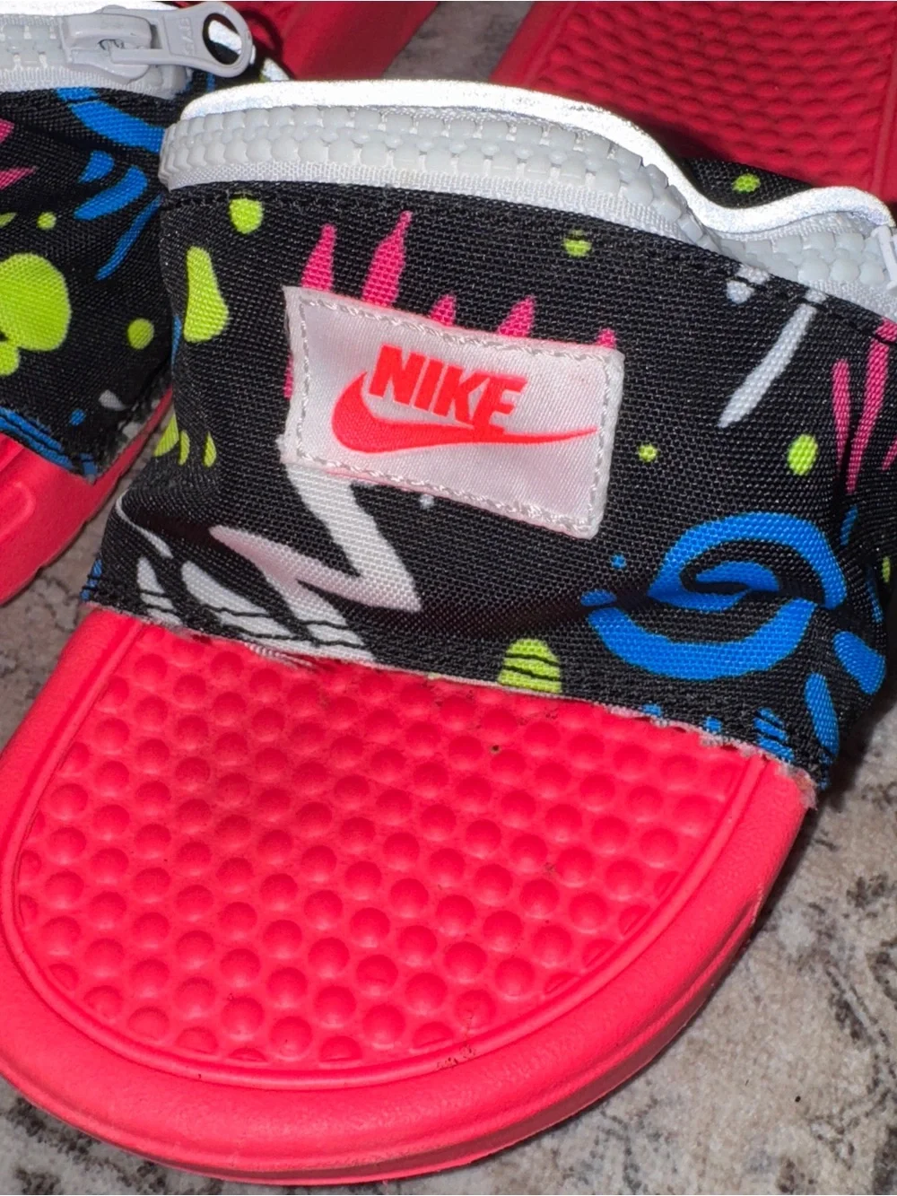 Nike Benassi Slide Fanny Pack Sandal Men’s Size 8 JDI Print CJ2967-600